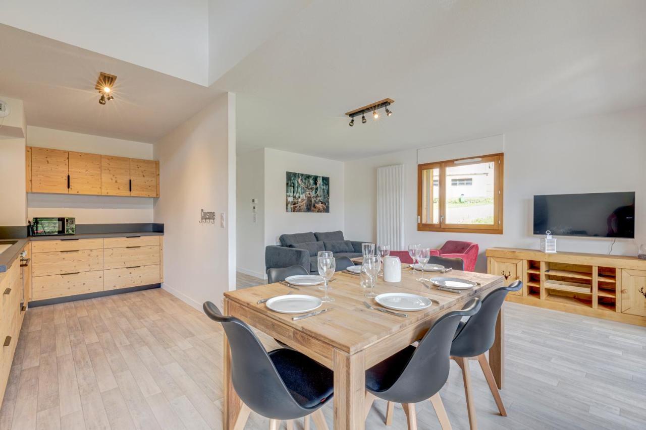 La Poudreuse - Duplex Avec Balcon Vue Montagne - Flumet Appartement Buitenkant foto