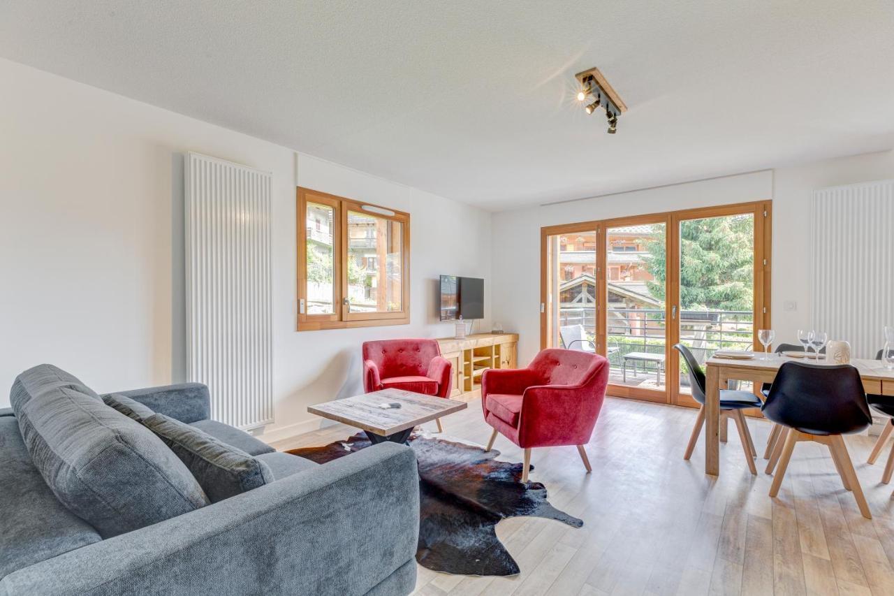 La Poudreuse - Duplex Avec Balcon Vue Montagne - Flumet Appartement Buitenkant foto