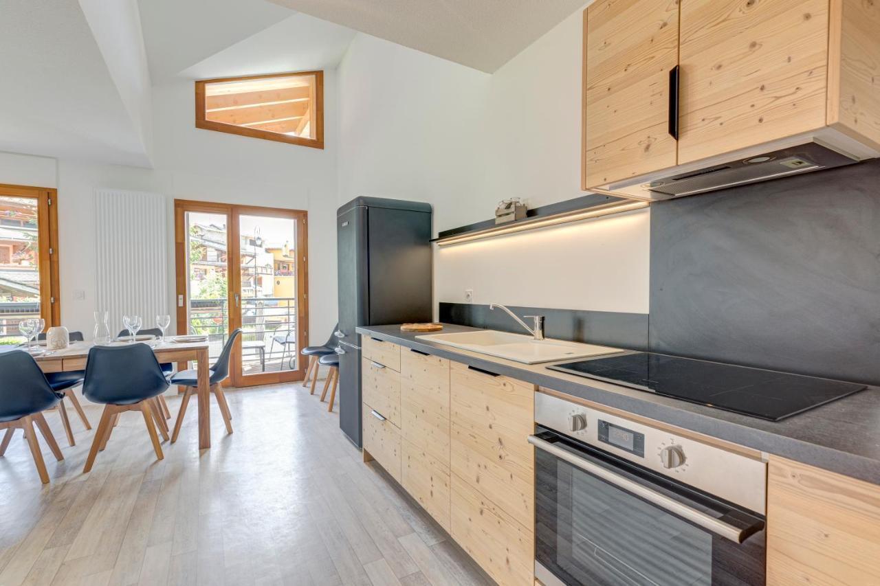 La Poudreuse - Duplex Avec Balcon Vue Montagne - Flumet Buitenkant foto