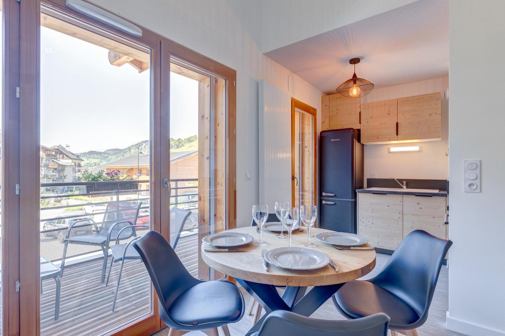 La Poudreuse - Duplex Avec Balcon Vue Montagne - Flumet Kamer foto